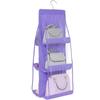 Double Side Transparent 6 Pocket Organizer Backpack Handbag Storage Bags Shoe Storage Bag Home Supplies Closet Rack Hangers