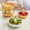Pumpkin Snack Holder with Lid Pumpkin Fruit Bowl Stand Sturdy Fork