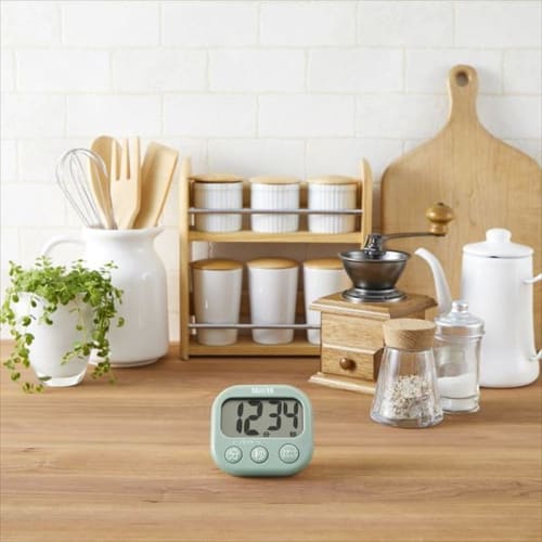 Digital Timer, Antibacterial and Large Visible Timer, Sage Green, TD-429-GR
