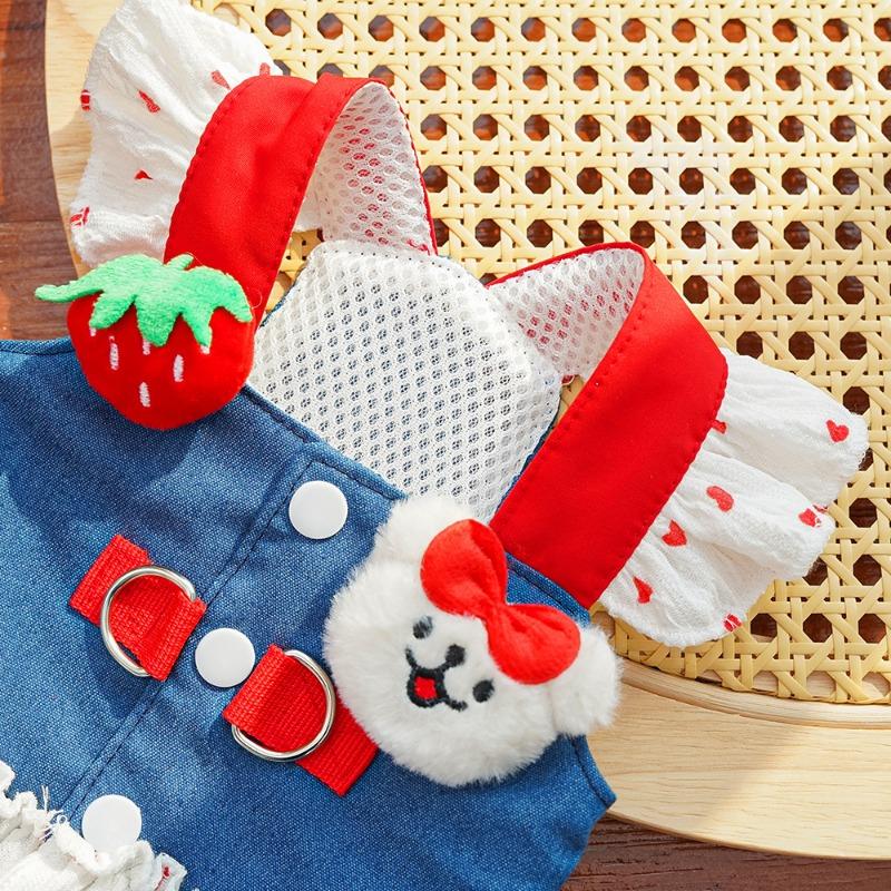 Chest Strap Pet Dog Dog Cat Clothing Teddy Bigbear Magic Schnauzer Small and Medium Dog Cat Dress Dog Supplies