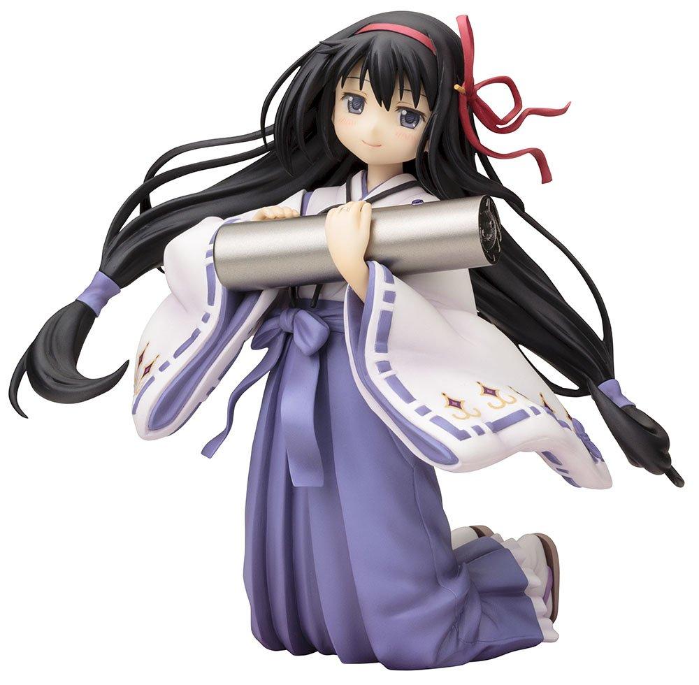 Kotobukiya Puella Magi Madoka Magica the Movie Akemi Homura Shrine Maiden Outfit Scale PVC Painted Finished Figure - - 1/8