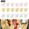 Xmas Napkin Rings Deer Shaped Holders Buckles Party Serviette Christmas Decoration Supplies 1/6 PCS
