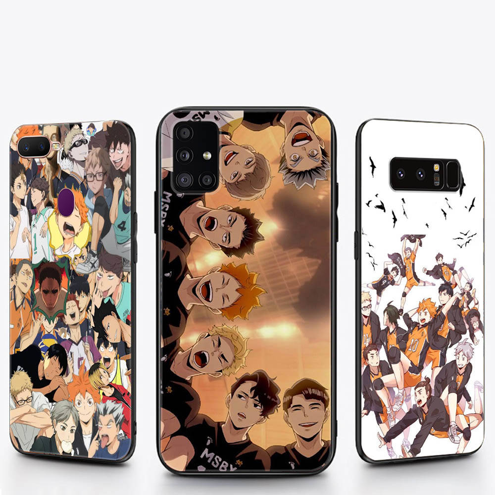 W-2 Haikyuu Anime Soft Case for Xiaomi Redmi 10A 10C 12C 13C 9A 9C 9T A3 A3X Note 8 9 10 11 12 13 Poco F5 F6 M6 X3 X6 C50 C51 C55 C65 Pro Plus 4G 5G