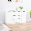 3115788 vidaXL Buffets 2 Pcs White 60x30x70 Cm Engineered Wood