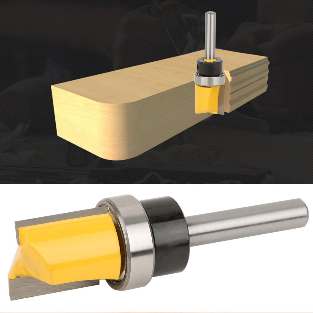 14in Shank Bearing Flush Trim Woodworking Router Bit Milling Cutter Carpenter Tool 14X34X20