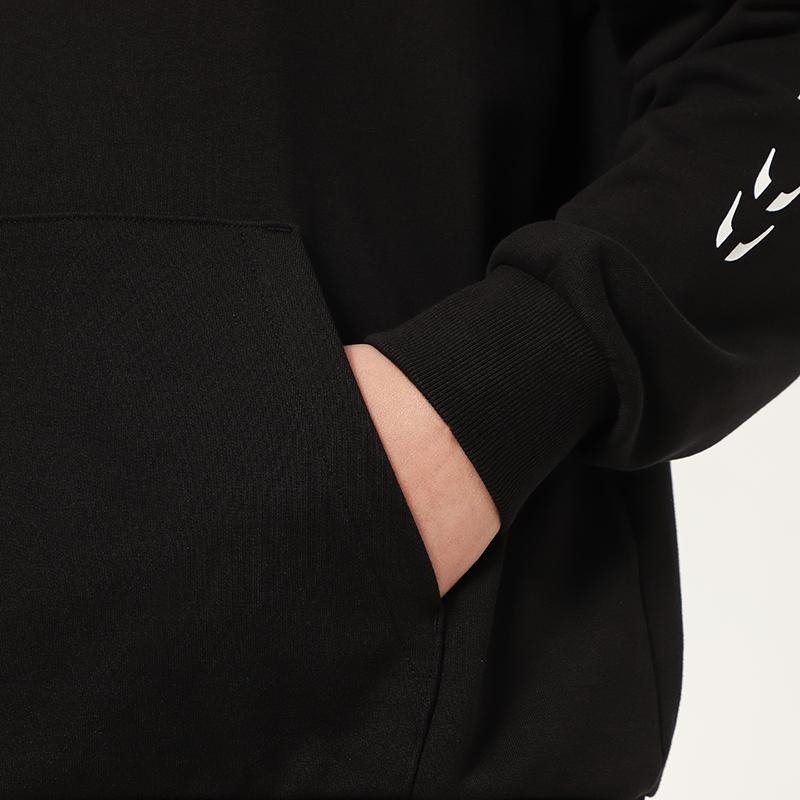 Puma Sports Casual Printed Logo Hoodie Men Tops Black 531243-01