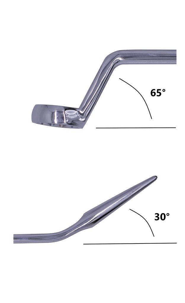 Накидной гаечный ключ KAKUI для срезных болтов, изогнутый, полностью полированный, прочный, диаметр болта M20 KSM-32SB, головка, отделка, 32 мм/Высокий