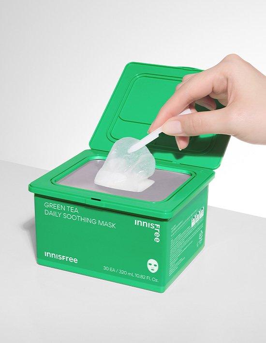 Green Tea Daily Soothing Mask – 30‑sheet Set