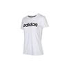 Neo Basic Logo Print Sports Round Neck T-Shirt Women Tops White EI4714