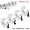 1Pcs Optical Axis Linear Rail Shaft Collar SBR16/20/25/30/35/40 Open Type Collar  CNC Parts Tool