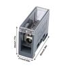 150A Din Rail Terminal Block ABS/Copper Wiring Terminal Distribution Box  for Circuit Breaker