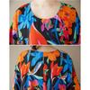 Dimanaf Plus Size New 2025 Women Summer Short Sleeve Dress Basic Casual Floral Loose Vintage Beach Long Dress