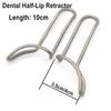 Dental Lip Cheek Retractor Mouth Opener Stainless Steel Half-Lip Retractor Mouth Gag Photograghic Tool Autoclavable