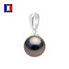 Compagnie Générale Des Perles - Genuine Round Tahitian Pearl Pendant 11-12 Mm 18 Cts White Gold - Women's Jewelry