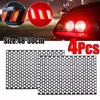 1-4 Pcs Car Tail Light Lamp Stickers Universal Auto Honeycomb Taillight Cover DIY Fog Light Smoke Film Decal Sticker Accessories