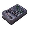 T4 Portable 4-Kanal Soundkarte Mischpult Audio Mixer Eingebauter 16