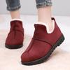 Women's Winter Flat Boots Warm Durable Shoes Fur Lining Ankle Snow Boots Flats Platform Thick Plush Walking Inside Fleece Loafer Shoes