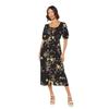 Dorothy Perkins Womens/Ladies Floral Double Tie Front Midi Dress