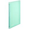 Maruman KULUFIT B5 Size 26-Ring Binder, Soft & Flexible Cover with 10 6mm Ruled Loose Sheet, Translucent Light Blue, 1 EA (F020-52)