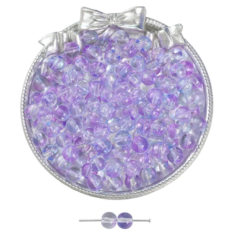 2000Pcs Crystal Glass Beads Jelly Bubble Loose Spacer Beads for DIY Necklace Bracelet Jewelry Making
