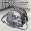 Portable Bird Travel Carrier Samll Pet Travel Bag Bird Backpack with Perch for Birds Cage Parrot Carrier Bag With Stand Stick