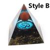 Natural Cristal Stone Orgone Energy Healing Reiki Chakra Multiplier Pyramid