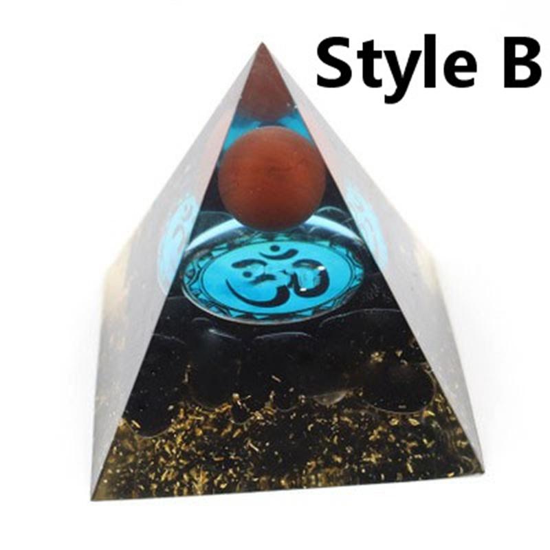 Natural Cristal Stone Orgone Energy Healing Reiki Chakra Multiplier Pyramid