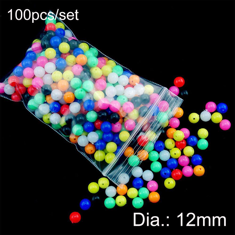 100 шт разноцветные круглые полиэтиленовые пластиковые двойные жемчужные дрели для рыбалки, крестовые бусины, плавающие шарики