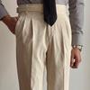 Men's Harajuku Italian Style Drape Casual Pants - Natural Waist, Regular Fit, Versatile and Stylish.