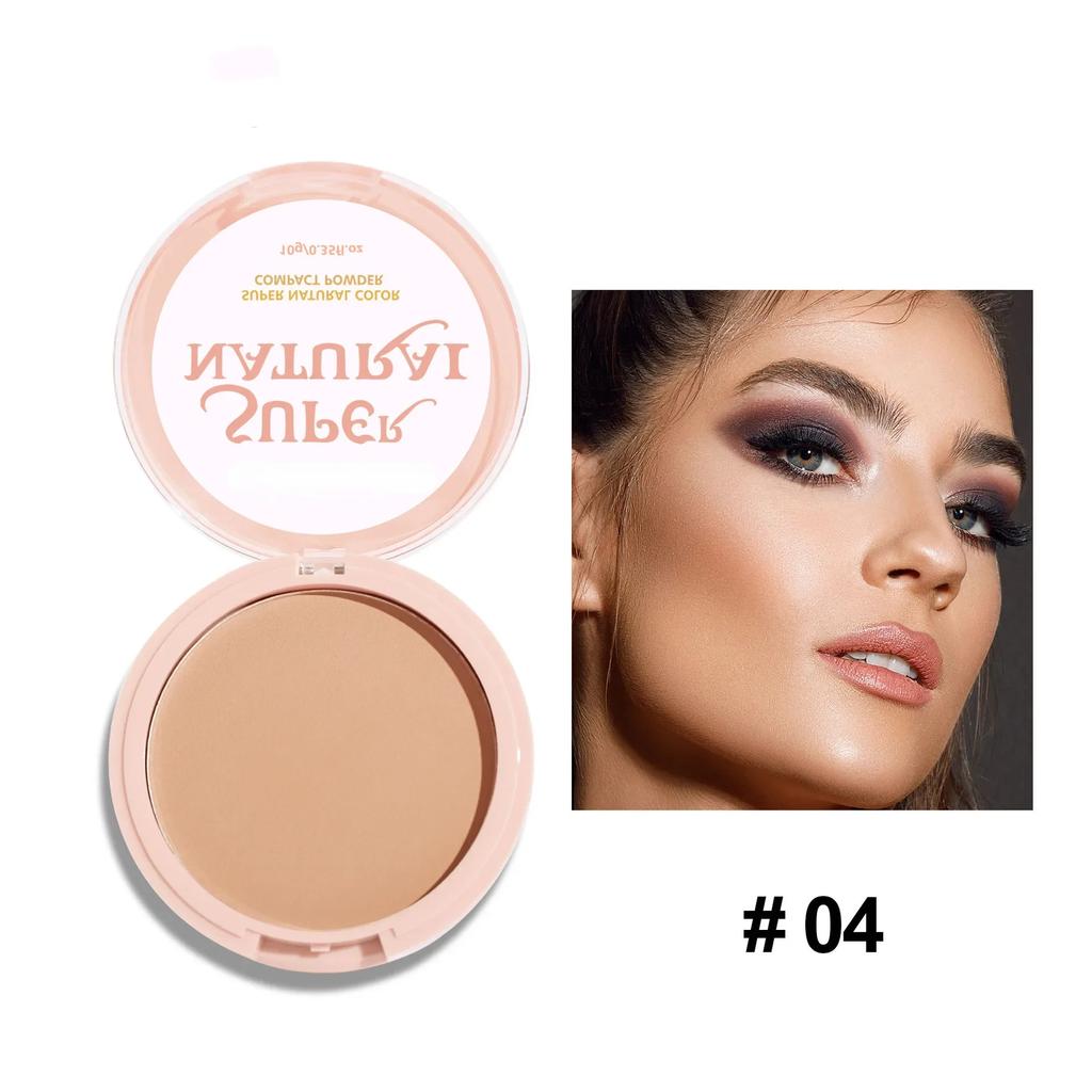 8 Colors Face Setting Powder Compact Oil-Control Concealer Pressed Powder Matte Smooth Finish Full Coverage Foundation Cosmetics