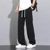 New Draped Straight Trousers for Men's Summer Ice Silk Pants Loose Wide-leg Spring and Autumn Thin Casual Trousers
