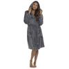 Wolf & Harte Womens/Ladies Hooded Fleece Dressing Gown