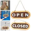 OPEN/CLOZED Store Closed Board Rope Hanging Door Hanging Tag Double Sided Door Sign  Hotel Use