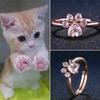 Cat Claw Opening Adjustable Ring Women Finger Ring Gift