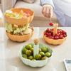 Living Room Double Layer Household Pumpkin Dried Fruit Plate Fruit Snack Cute Creative Fruit Box Food Storage Containers