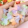 Home Party Supplies Transparent Bow Beads Mermaid Concubine 23.7*34mm Colorful DIY Bracelet Hair Accessories Necklace Bead 20Pcs Cute Material