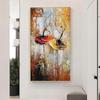 Abstract Two Dancing Girls, Oil, Canvas, Painting, Posters and Prints, Modern Wall Art, Wedding Living Room, Home Decor