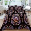 Богемный комплект постельного белья с богемным узором, пододеяльник, наволочка, 2/3 шт., ткань из микрофибры, полный размер, украшение для дома