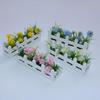 1/12 Dollhouse Simulation Flower Potted Model Dollhouse Mini Garden Decoration Dolls House Micro Landscape Ornament