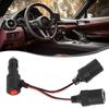 10 Cm Splitter V 12V/24V Car 1 Male Plug To 2 Female