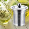 Infuser Coffee Fine Mesh Stainless Steel Lid Filters Tea Strainer