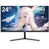 AESNO 24-inch Gaming Monitor, FHD 180Hz, IPS Panel, 98% sRGB Wide Color Gamut, 1ms (GtG), FreeSync, VESA, 3-Year Warranty (Built-in Speaker)