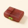 Portable 9-Compartment Transparent Pill Box with Moisture-Proof Seal and Logo