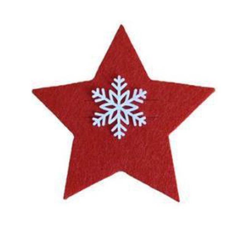 1-20PCS Christmas Tableware Set - Felt Silverware Pockets with StarDesign for Holiday PartiesChristmas Table Decor CutleryHolder