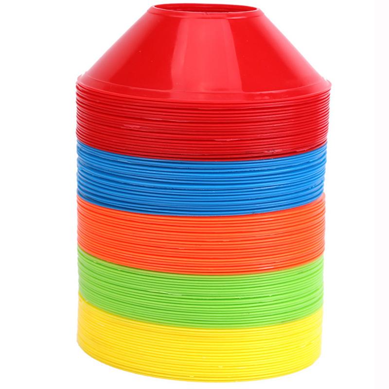 10Pcs Cone Set Football Training Equipment For Kid Pro Disc Cones Agility Exercise Obstacles Avoiding Sport Training Accessories