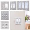 Home Decoration Wall Plate Cover Bling Plug Outlet Switch Panel Sticker Rhinestones Socket Frame