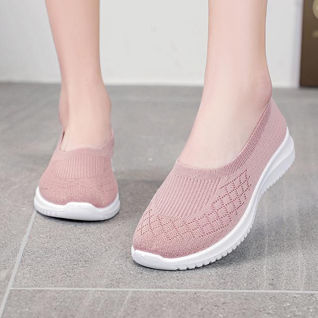 Women Shoes Women Flats Shoes Soft Color Slip On Flat Shoes Ballet Flats Comfortable Ladies Shoe Mesh Zapatos Mujer
