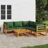 VidaXL Garden Lounge Set with Cushions 6 Pcs, Sofas with Backrest, Furniture Set with Coffee Table Patio Terrace, 3155319