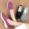Seller New Breathable Knitting Flats Women Slip-on Soft Bottom Sneakers Woman Summer Super Light Non-slip Casual Shoes