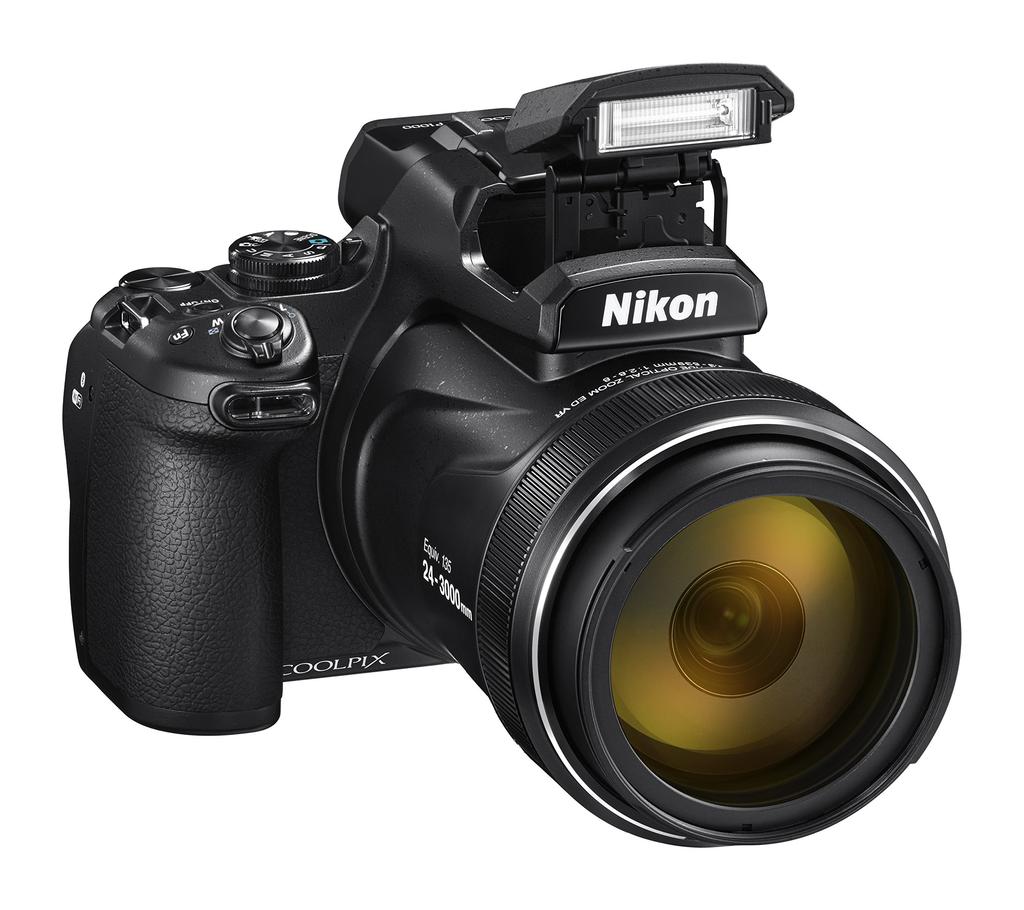 Nikon COOLPIX P1000 Digital Camera with LCD Black 16.7" 3.2" Display, (Certified Refurbished)